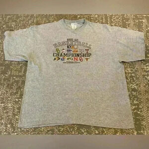2007 Big 12 Championship Tournament t shirt size xxl color grey